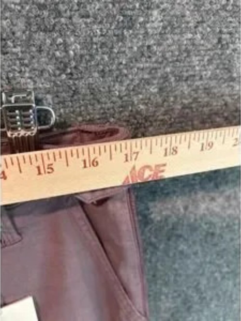 Men's Burgundy Slim Fit Chino - Picture 6 of 7
